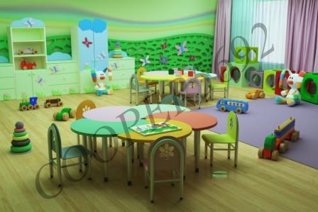 3d визуализации: Интерьер детского сада